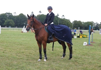 Callum Doherty wins the Nupafeed Supplements Senior Discovery Second Round at Norfolk Show Jumping Club on Creevagh Ashling.